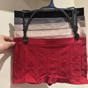TAHARI 5Pk textured Seamless Boyshort